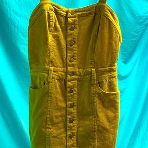 Honey Punch corduroy jumper with adjustable straps